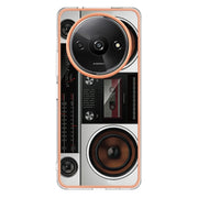 For Xiaomi Redmi A3 Electroplating Marble Dual-side IMD Phone Case(Retro Radio)