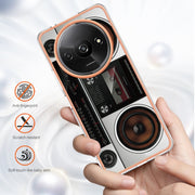 For Xiaomi Redmi A3 Electroplating Marble Dual-side IMD Phone Case(Retro Radio)
