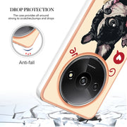 For Xiaomi Redmi A3 Electroplating Marble Dual-side IMD Phone Case(Lucky Dog)
