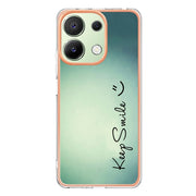 For Xiaomi Redmi Note 13 4G Global Electroplating Marble Dual-side IMD Phone Case(Smile)