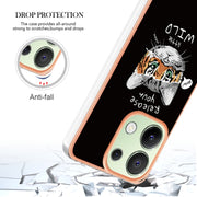 For Xiaomi Redmi Note 13 4G Global Electroplating Marble Dual-side IMD Phone Case(Natural Growth)