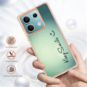 For Xiaomi Redmi Note 13 5G Electroplating Marble Dual-side IMD Phone Case(Smile)