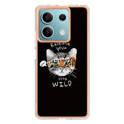 For Xiaomi Redmi Note 13 5G Electroplating Marble Dual-side IMD Phone Case(Natural Growth)