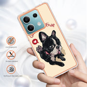 For Xiaomi Redmi Note 13 5G Electroplating Marble Dual-side IMD Phone Case(Lucky Dog)