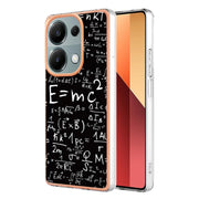 For Xiaomi Redmi Note 13 Pro 4G/Poco M6 Pro 4G Electroplating Marble Dual-side IMD Phone Case(Equation)