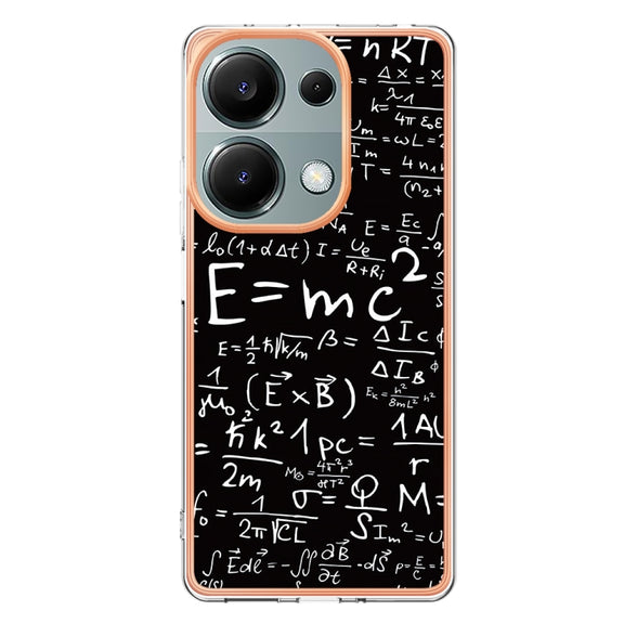 For Xiaomi Redmi Note 13 Pro 4G/Poco M6 Pro 4G Electroplating Marble Dual-side IMD Phone Case(Equation)