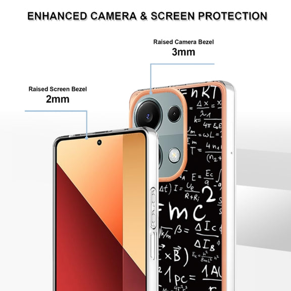 For Xiaomi Redmi Note 13 Pro 4G/Poco M6 Pro 4G Electroplating Marble Dual-side IMD Phone Case(Equation)