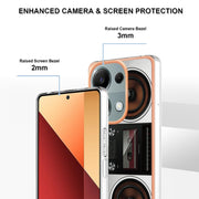 For Xiaomi Redmi Note 13 Pro 4G/Poco M6 Pro 4G Electroplating Marble Dual-side IMD Phone Case(Retro Radio)