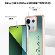 For Xiaomi Redmi Note 13 Pro 5G Global Electroplating Marble Dual-side IMD Phone Case(Smile)