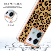 For Xiaomi Redmi Note 13 Pro 5G Global Electroplating Marble Dual-side IMD Phone Case(Leopard Print)