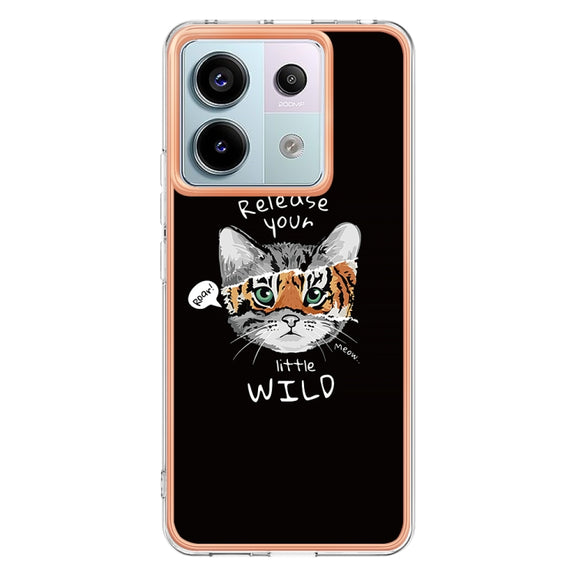 For Xiaomi Redmi Note 13 Pro 5G Global Electroplating Marble Dual-side IMD Phone Case(Natural Growth)