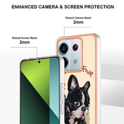 For Xiaomi Redmi Note 13 Pro 5G Global Electroplating Marble Dual-side IMD Phone Case(Lucky Dog)