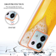 For Xiaomi Redmi Note 13 Pro 5G Global Electroplating Marble Dual-side IMD Phone Case(Draft Beer)