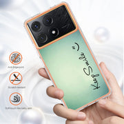 For Xiaomi Poco X6 Pro / Redmi K70E Electroplating Marble Dual-side IMD Phone Case(Smile)