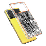 For Xiaomi Poco X6 Pro / Redmi K70E Electroplating Marble Dual-side IMD Phone Case(Totem Elephant)