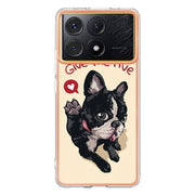 For Xiaomi Poco X6 Pro / Redmi K70E Electroplating Marble Dual-side IMD Phone Case(Lucky Dog)