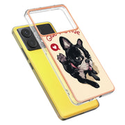 For Xiaomi Poco X6 Pro / Redmi K70E Electroplating Marble Dual-side IMD Phone Case(Lucky Dog)