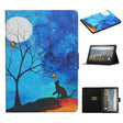 For Amazon Kindle Fire Max 11 Colored Drawing Smart Leather Tablet Case(Moonlight Cat) - Amazon by PMC TechLife | Online Shopping South Africa | PMC TechLife | Buy Now Pay Later Mobicred