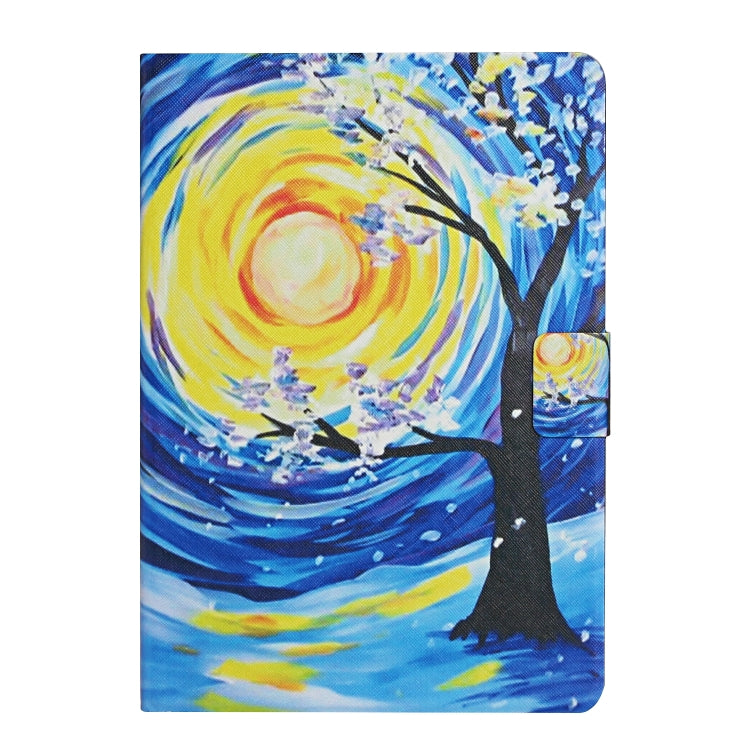 For Amazon Kindle Fire Max 11 Colored Drawing Smart Leather Tablet Case(Starry Sky Tree)