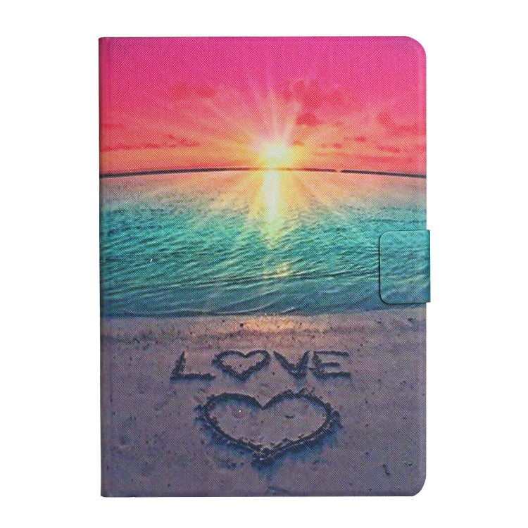 For Amazon Kindle Fire Max 11 Colored Drawing Smart Leather Tablet Case(Sunrise)