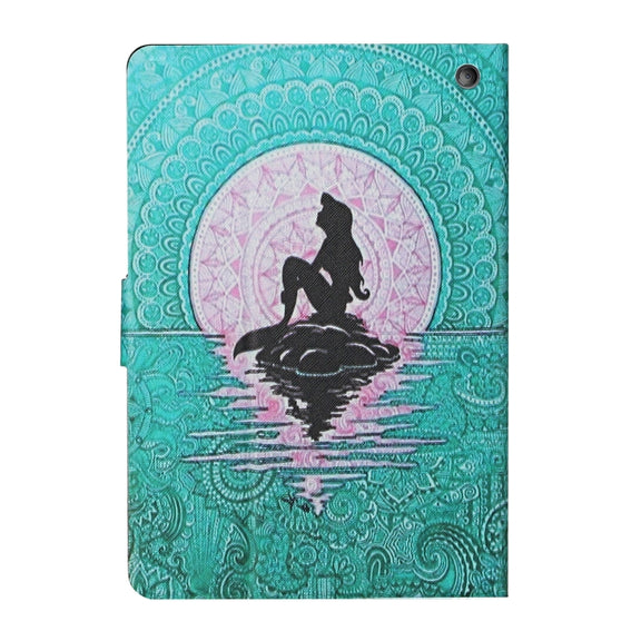 For Amazon Kindle Fire Max 11 Colored Drawing Smart Leather Tablet Case(Mermaid)