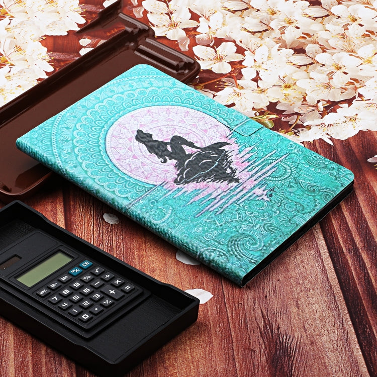 For Amazon Kindle Fire Max 11 Colored Drawing Smart Leather Tablet Case(Mermaid)