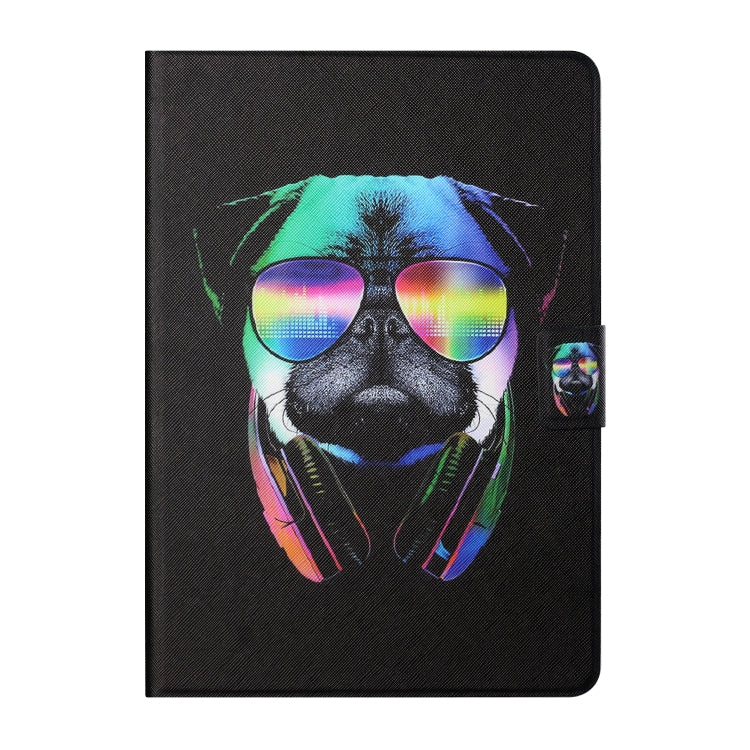 For Amazon Kindle Fire Max 11 Colored Drawing Smart Leather Tablet Case(Eye Dog)