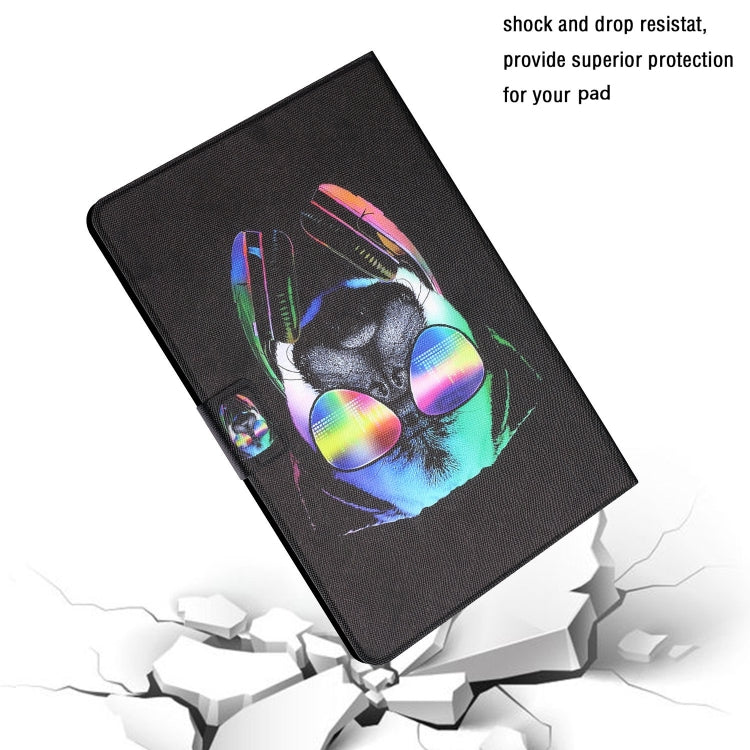 For Amazon Kindle Fire Max 11 Colored Drawing Smart Leather Tablet Case(Eye Dog)