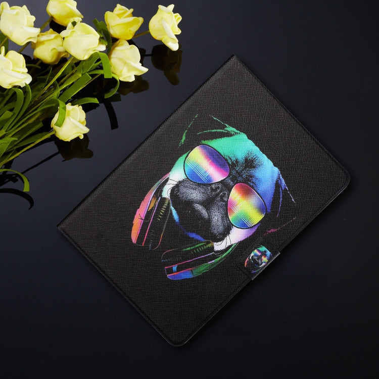 For Amazon Kindle Fire Max 11 Colored Drawing Smart Leather Tablet Case(Eye Dog)
