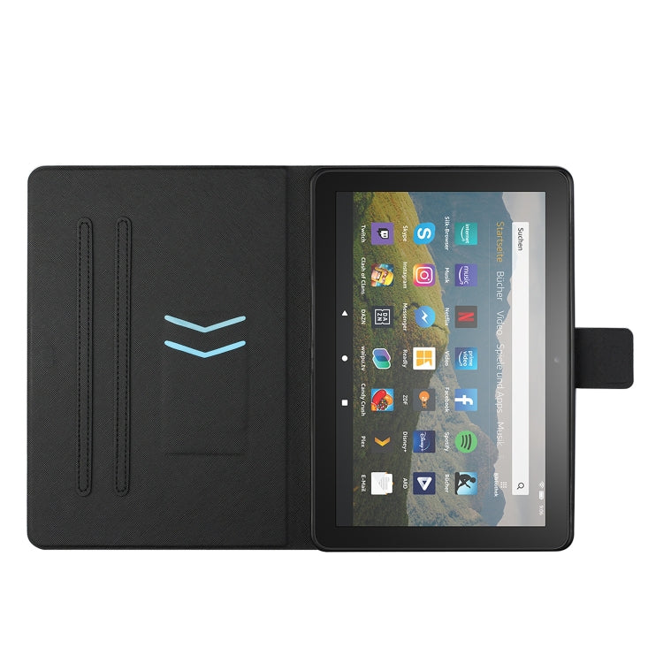 For Amazon Kindle Fire Max 11 Colored Drawing Smart Leather Tablet Case(Elephants)