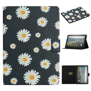 For Amazon Kindle Fire Max 11 Colored Drawing Flower Smart Leather Tablet Case(Little Daisy)