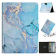 For Amazon Kindle Fire Max 11 Colored Drawing Marble Smart Leather Tablet Case(Blue Marble) - Amazon by PMC TechLife | Online Shopping South Africa | PMC TechLife | Buy Now Pay Later Mobicred