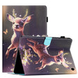 For Amazon Kindle Fire Max 11 Coloured Drawing Stitching Smart Leather Tablet Case(Little Deer) - Amazon by PMC TechLife | Online Shopping South Africa | PMC TechLife | Buy Now Pay Later Mobicred