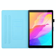 For Amazon Kindle Fire Max 11 Coloured Drawing Stitching Smart Leather Tablet Case(Rabbit)