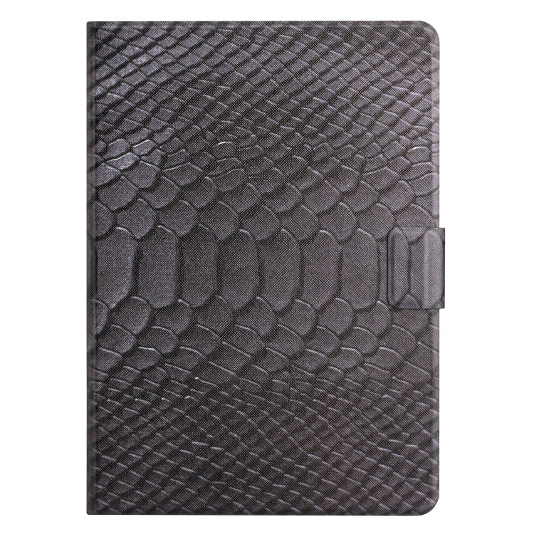 For Amazon Kindle Fire Max 11 Crocodile Texture Smart Leather Tablet Case(Black)