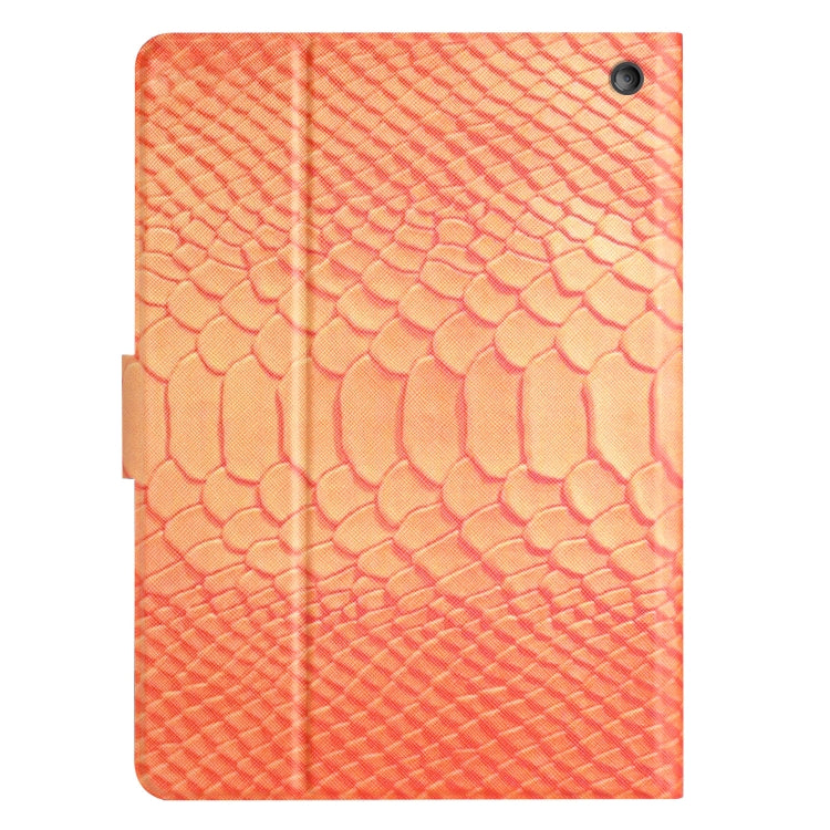 For Amazon Kindle Fire Max 11 Crocodile Texture Smart Leather Tablet Case(Orange)