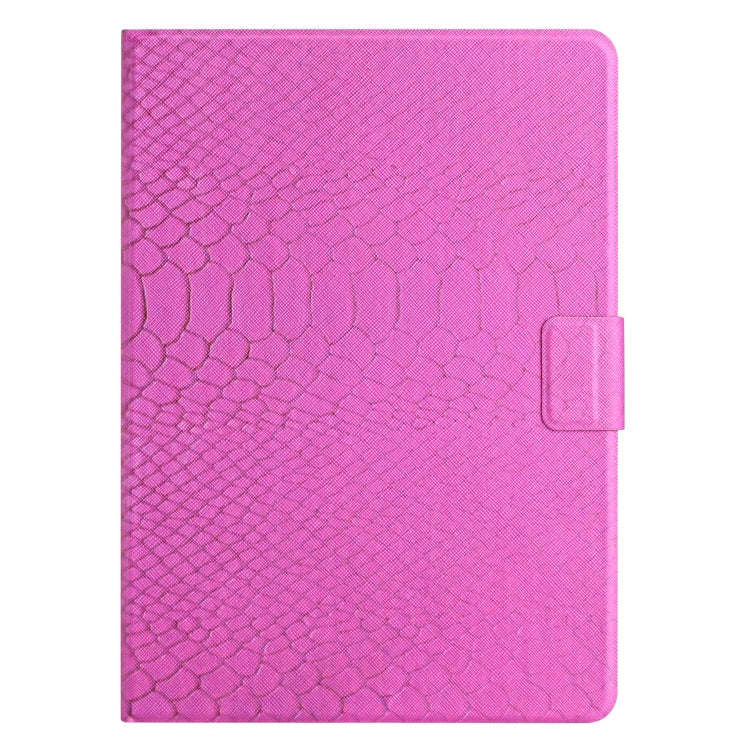 For Amazon Kindle Fire Max 11 Crocodile Texture Smart Leather Tablet Case(Rose Red)