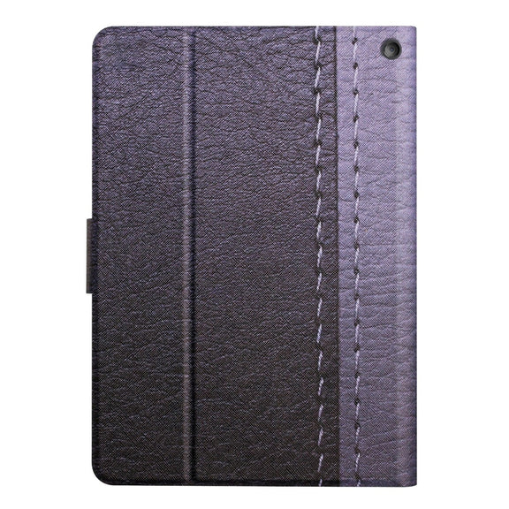 For Amazon Kindle Fire Max 11 Solid Color Stitching Smart Leather Tablet Case(Grey)