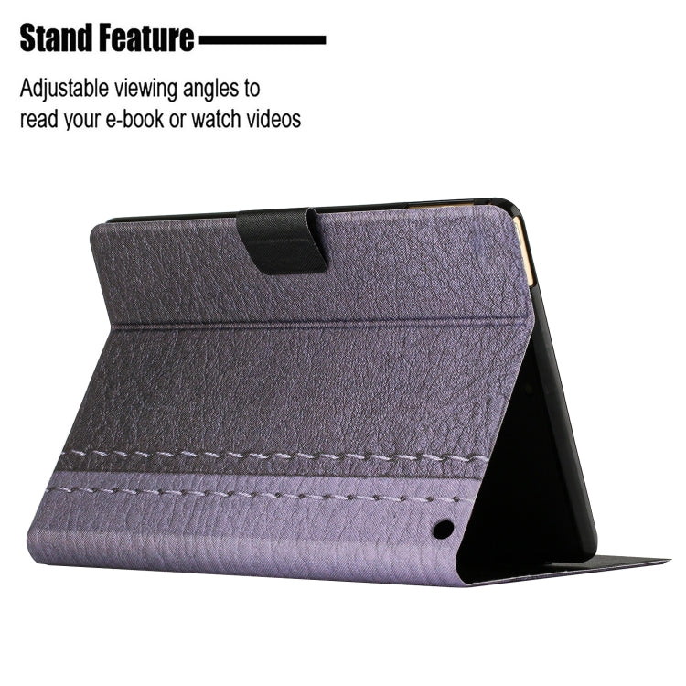 For Amazon Kindle Fire Max 11 Solid Color Stitching Smart Leather Tablet Case(Grey)