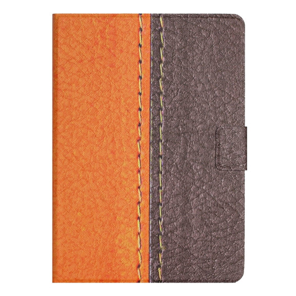 For Amazon Kindle Fire Max 11 Solid Color Stitching Smart Leather Tablet Case(Orange)