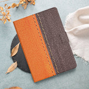 For Amazon Kindle Fire Max 11 Solid Color Stitching Smart Leather Tablet Case(Orange)
