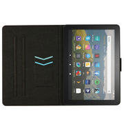 For Amazon Kindle Fire Max 11 Solid Color Stitching Smart Leather Tablet Case(Rose Red)