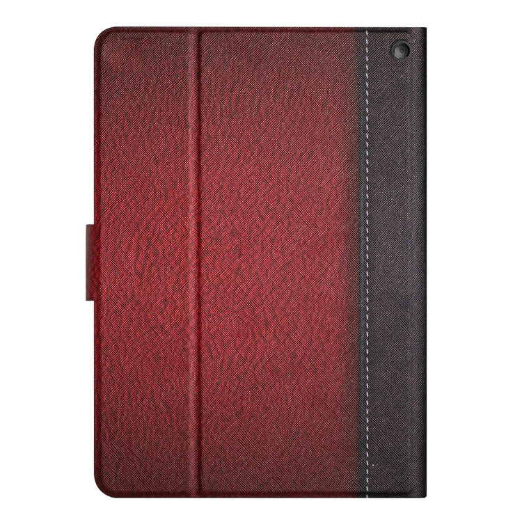 For Amazon Kindle Fire Max 11 Solid Color Stitching Smart Leather Tablet Case(Red)