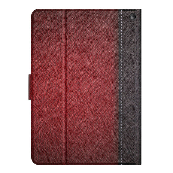 For Amazon Kindle Fire Max 11 Solid Color Stitching Smart Leather Tablet Case(Red)