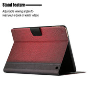 For Amazon Kindle Fire Max 11 Solid Color Stitching Smart Leather Tablet Case(Red)