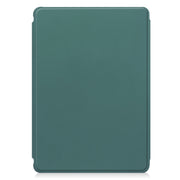 For Samsung Galaxy Tab S9+ 360 Rotation Transparent Smart Leather Case with Keyboard(Dark Green)