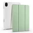 For Honor Pad 8 3-folding Transparent TPU Smart Leather Tablet Case(Matcha Green) - Honor by PMC TechLife | Online Shopping South Africa | PMC TechLife | Buy Now Pay Later Mobicred