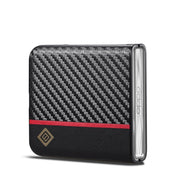 For OPPO Find N3 Flip LC.IMEEKE 3 in 1 Carbon Fiber Texture Shockproof Phone Case(Black)