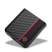 For OPPO Find N3 Flip LC.IMEEKE 3 in 1 Carbon Fiber Texture Shockproof Phone Case(Black)