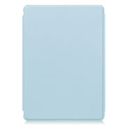 For Samsung Galaxy Tab S9 360 Rotation Transparent Smart Leather Case(Sky Blue)